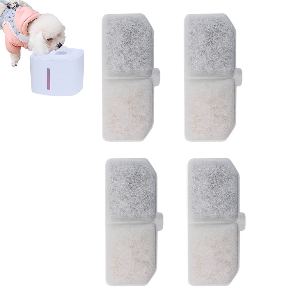 Replacement Filters for Pet Water Fountains, 4 Pack