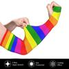Ahdyr Rainbow Arm Sleeve, UV Protection, Ice Silk, Non-Slip, for Men and Women view 3