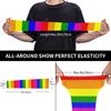 Ahdyr Rainbow Arm Sleeve, UV Protection, Ice Silk, Non-Slip, for Men and Women view 4