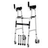 Foldable 4-in-1 Walker with Padded Armrests and Seat view 1