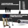 Foldable 4-in-1 Walker with Padded Armrests and Seat view 3