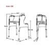 Foldable Rollator with Seat and Front Wheels view 2