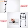 Foldable Rollator with Seat and Front Wheels view 3