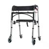 Foldable Medical Rollator Walker with Seat Wheels and Push-Down Brakes view 1