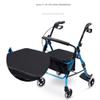 Premium Medical Four-Wheel Rollator with Seat, Comfort Handles and Thick Backrest, Foldable, 150 kg Capacity view 2