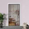 Mosquito Screen Door with Pet Escape Prevention, Scratch-Resistant, Dustproof, Zipper, Cat/Dog Divider (Color B, 95 x 210 cm) view 2