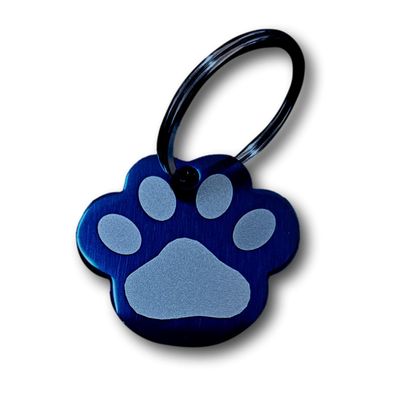 Personalized Stainless Steel Paw-Shaped Dog Tag