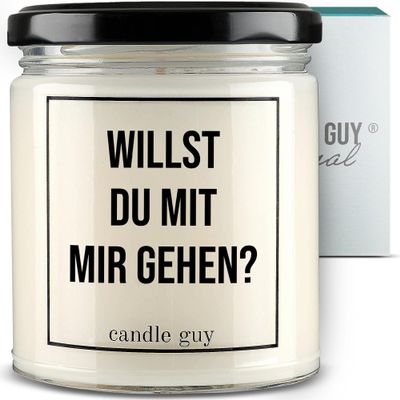 candle guy Scented Candle in Glass Jar [70-Hour Burn Time] – Handmade Soy Wax Candle with Saying