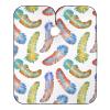 Professional Haircut Cape with Colorful Feather Pattern view 1