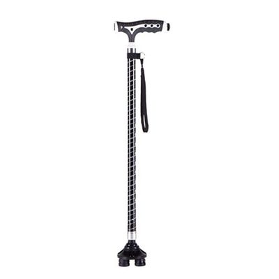 Four-Legged Walking Cane for Older Men, Adjustable Aluminum Walking Aid