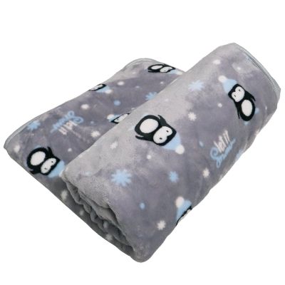Flannel Fleece Pet Blanket for Dogs and Cats, Soft and Warm, 70 x 50 cm