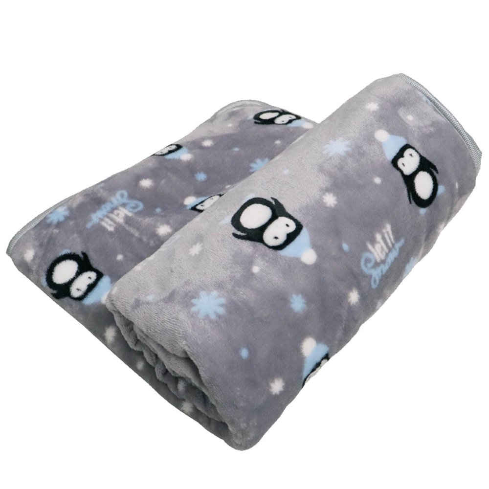 Flannel Fleece Pet Blanket for Dogs and Cats, Soft and Warm, 70 x 50 cm