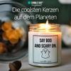 candle guy Scented Candle in a Glass Jar [70-Hour Burn Time] – Handmade 100% Soy Wax Candle with Saying and Essential Oil view 2