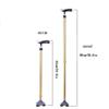 Aluminum Crutches, Telescoping Walking Cane, Lightweight Non-Slip Crutches, Unisex Gift view 2