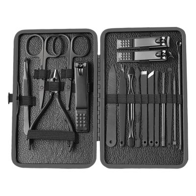 18-Piece Manicure Set with Nail Clippers, Nail Files, and Ear Pick