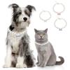 Zunea Pearl Necklace for Small Dogs and Cats with Bone Charm view 1