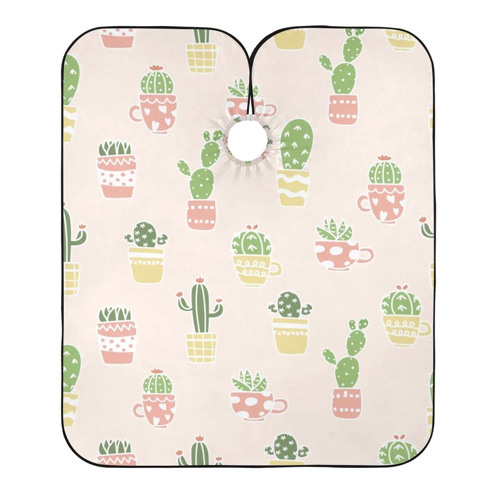 Cactus Watercolor Hair Cutting Cape