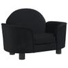 Festnight Black Velvet Dog Sofa Bed 66 x 40 x 45 cm view 2