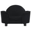 Festnight Black Velvet Dog Sofa Bed 66 x 40 x 45 cm view 3