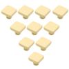 HDJNal 10-Piece Colorful Square Ceramic Cabinet Knobs view 1
