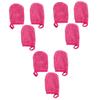FOMIYES 9-Piece Facial Cleansing Gloves, Thick Reusable Makeup Remover Puffs, Pink view 1