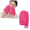 FOMIYES 9-Piece Facial Cleansing Gloves, Thick Reusable Makeup Remover Puffs, Pink view 4