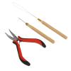 Hair Extension Bead Set with Wooden Handle view 2