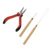Hair Extension Bead Set with Wooden Handle view 3