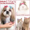 20-Piece Pet Hair Bows with Rubber Bands view 3