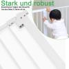 YARDIN Door and Stair Safety Gate Without Drilling, 75–85 cm, Baby and Pet Gate, Auto-Close, One-Hand Opening, White view 3