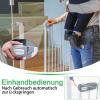 YARDIN Door and Stair Safety Gate Without Drilling, 75–85 cm, Baby and Pet Gate, Auto-Close, One-Hand Opening, White view 4