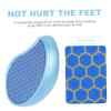 Blue Callus Remover Foot File with Scraper, ABS and Glass view 3
