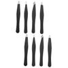 FRCOLOR 8-Piece Mini Stainless Steel Angled-Tip Eyebrow Tweezers view 1