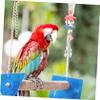 ABOOFAN Parrot Toy with Spoon Pendant view 3