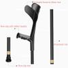 Adjustable Forearm Crutches, Black, Lightweight with Cuff view 2
