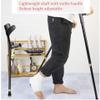 Adjustable Forearm Crutches, Black, Lightweight with Cuff view 4