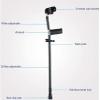 Adjustable Forearm Crutch with Handle, Black and Gray, Lightweight view 2