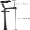 Adjustable Forearm Crutch with Handle, Black and Gray, Lightweight view 4