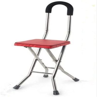 Extendable Crutches and Walking Cane for the Elderly, Stainless Steel, Non-Slip