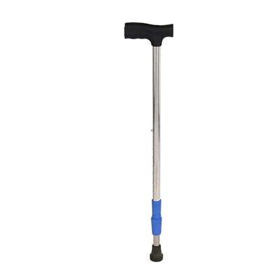 Extendable Crutches, Elderly Man's Walking Cane, Stainless Steel, Non-Slip