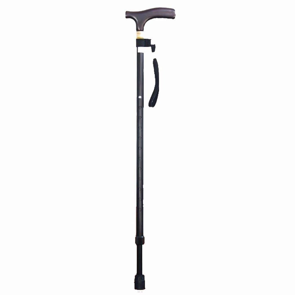 Portable Telescoping Walking Cane for Older Adults with Solid Wood Handle