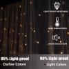 UNICOKA Cute Princess Bed Canopy Curtain with Starry-Sky Lights, Navy Blue view 4