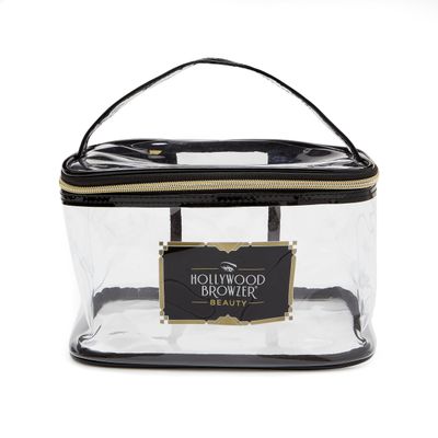 Hollywood Browzer Large Transparent Cosmetic Bag for Women