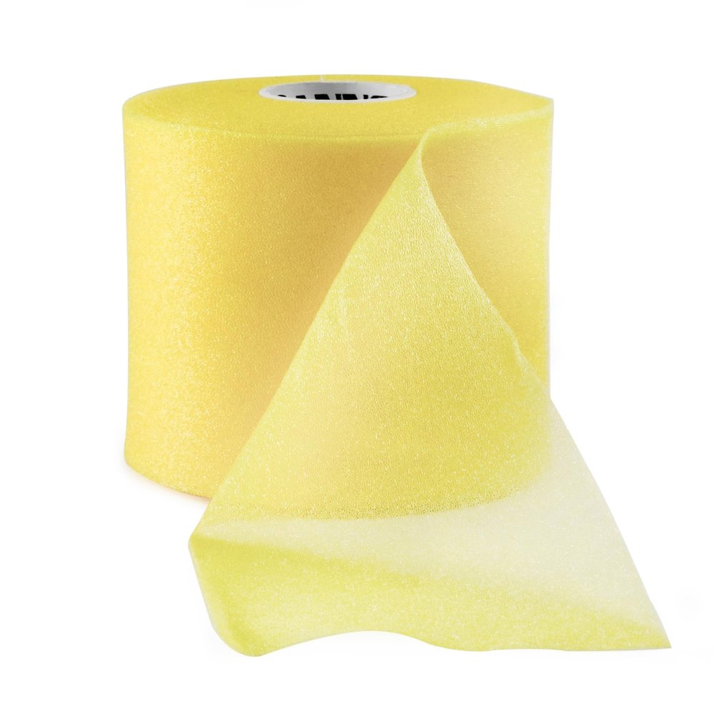 Cannon Sports Pre-Wrap 30-Yard Roll Athletic Foam Underwrap Tape for Ankles, Wrists, Knees, Elbows and Hair (Gold)