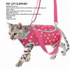 Pet Support Belt, Breathable, Shoulder Strap, Pink Pet Lift Support for Travel (M) view 2
