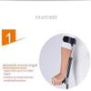 Adjustable Forearm Crutches, Aluminum Alloy, Open Cuff, 10 Height Levels view 3