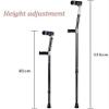 Adjustable Forearm Crutches, Aluminum Alloy, Open Cuff, 10 Height Levels view 4