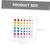 FOMIYES 24-Sheet Face Jewel Stickers, Shiny Acrylic Body Gems for Makeup, Festivals, Parties and Cosplay view 3