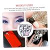 FRCOLOR 5 Sets Acrylic Face Stickers with Heart and Star Rhinestones, 6 Sheets Each view 3