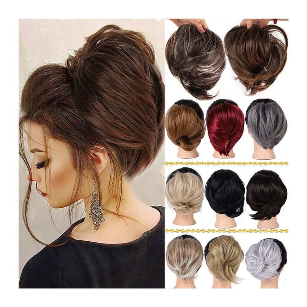 Messy Hair Bun Donut Chignon Hair Extension